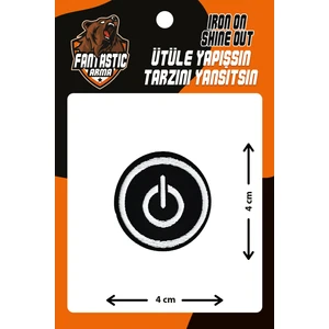 Ütü Ile Yapışan Dokuma Arma Patch, Power