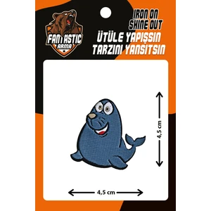 Ütü Ile Yapışan Dokuma Arma Patch, Fok Balığı