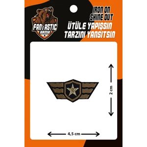 Ütü Ile Yapışan Dokuma Arma Patch, Yıldız Askeri Rozet