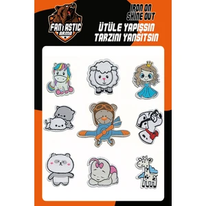 Ütü Ile Yapışan Dokuma Arma Seti Patch Yama Unıcorn, Dalmaçyalı Modeli