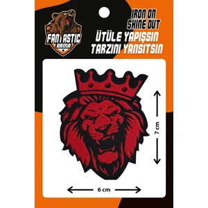10'lu Paket Ütü Ile Yapışan Dokuma Arma Patch Yama Aslan Modeli