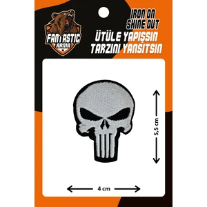 Ütü Ile Yapışan Dokuma Arma Patch, Kurukafa Punisher