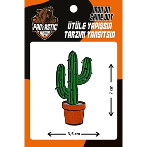 Ütü Ile Yapışan Dokuma Arma Patch, Kaktüs