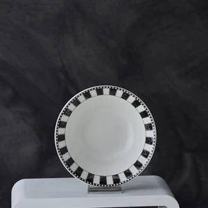 Damalı Porselen Salata Kasesi 14 cm