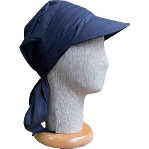 Rupen Kraft Bağlamalı Safari Kadın Şapkası  Eşarplı Şapka  Plaj Şapkası Siperli Bandana Şapka