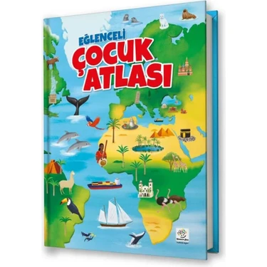 Eğlenceli Çocuk Atlası (Dev Boy, Karton Kapak, Renkli, Eğlenceli,