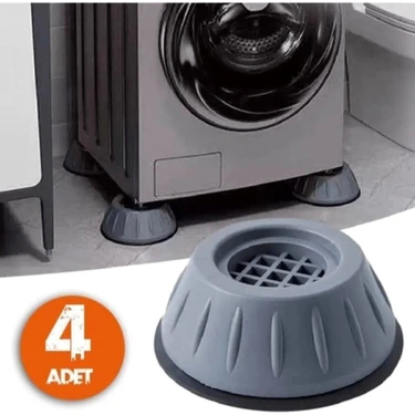 ZFN 4'lü Çamaşır Makinesi Sabitleyici Titreşim Engelleyici Kaymaz Stoper Sert Plastik