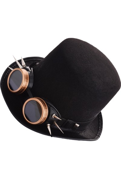 Steampunk Üst Şapka, Gözlük Kostümü Aksesuar Punk Üst Şapkalar Kadınlar Için Üst Şapkalar (Yurt Dışından)