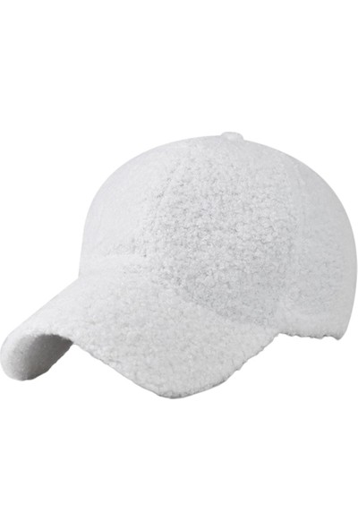 Moda Beyzbol Şapka Sıcak Kış Açık Spor Için Ayarlanabilir Hip-Hop Şapka Beyaz (Yurt Dışından)