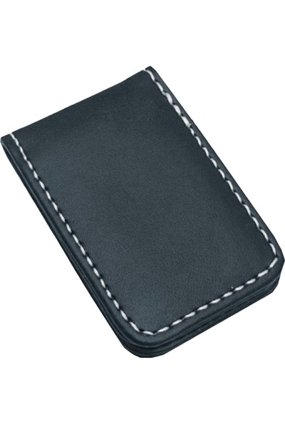 Pu Deri Manyetik Para Klip Nakit Kelepçe Kart Tutucu Cüzdan BLACK_60X41X8MM (Yurt Dışından)