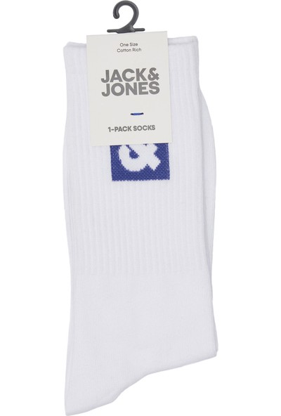 Jack & Jones Logo Nakisli Tekli Çorap