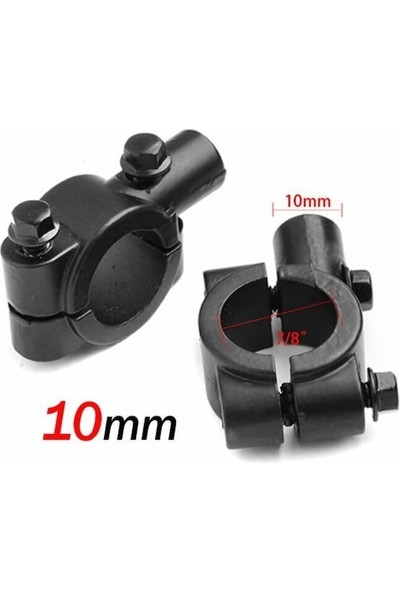 Aras Moto Ayna Takma Bağlantı Aparatı 10 mm Motorsiklet Atv Bisiklet 1 Adet