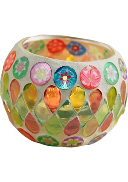 Tealight Holder Romantik El Yapımı Sanat Candlestick Mozaik Mum Kavanoz Şükran Günü Sevgililer Günü Oturma Odası Yatak Odası Dekor (Yurt Dışından) modelleri