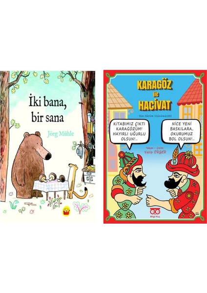 İki Bana Bir Sana - Karagöz ile Hacivat 2 Kitap Set