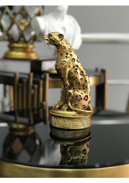 Dekoratif Çita Puma Biblo