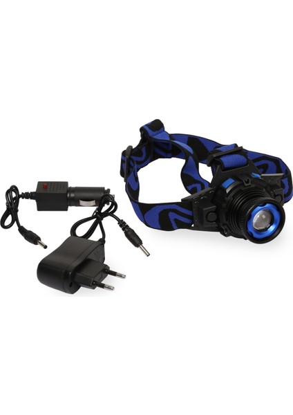 Br T350 T6 LED Zoomlu Şarjlı Kafa Feneri