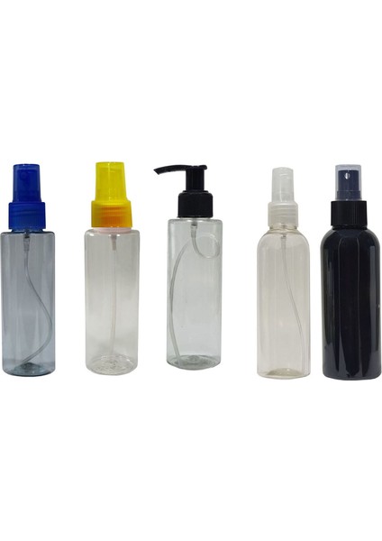 Boş Pet Şişe 100 ml + 5 Çeşit Renk Valf Takım