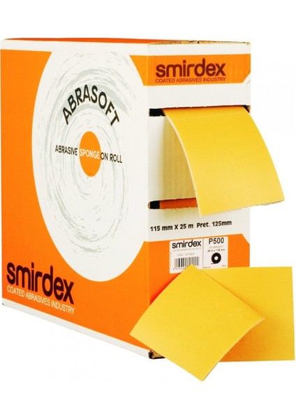 Abrasoft Sünger Rulo Zımpara 115 mm 800 Kum - 1 Metre
