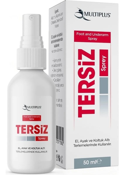 Tersiz Sprey El Ayak ve Koltuk Altı Terleme Önleyici Sprey