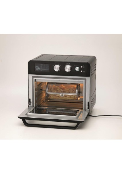 AirFryer + Fırın Kurutma Fonksiyonlu Siyah MOA25.600BK fırsatları