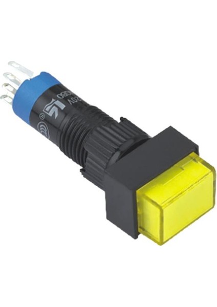 8mm Yaylı Buton Dikdörtgen 10-24V Yada 220V 5p