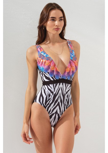 Derin Dekolteli V Yaka Mayo Feather 231115 indirimleri