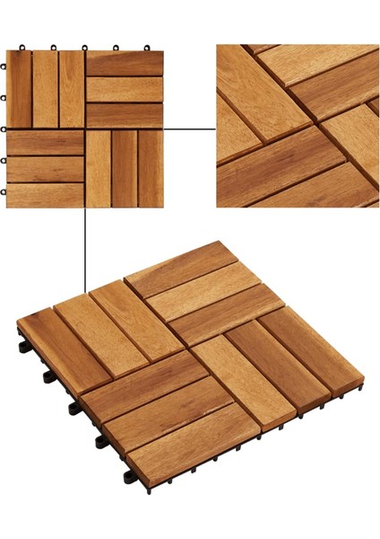 10 Adet Yer Karosu Akasya 30 x 30 cm modelleri