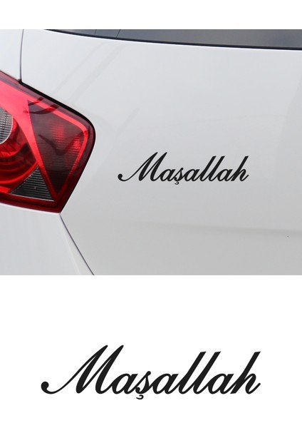 Maşallah Yazısı Oto Araba Sticker 20X4CM