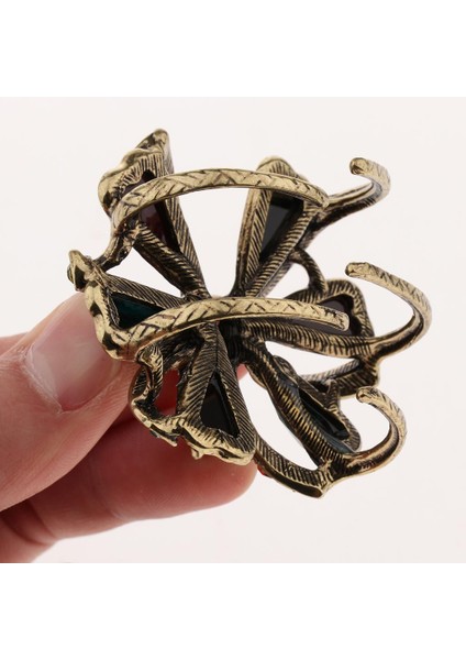 Kadın Kızlar Çiçek Kristal Rhinestone Saç Pençe Klipsi, Retro Saç Aksesuarları Çok Molor (Yurt Dışından) modelleri