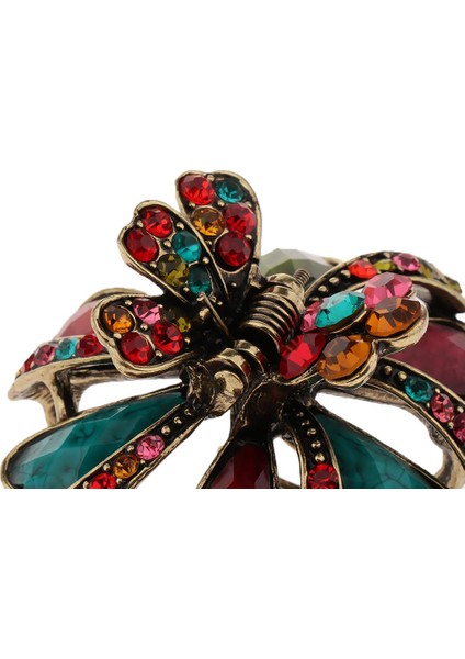 Kadın Kızlar Çiçek Kristal Rhinestone Saç Pençe Klipsi, Retro Saç Aksesuarları Çok Molor (Yurt Dışından) fırsatları