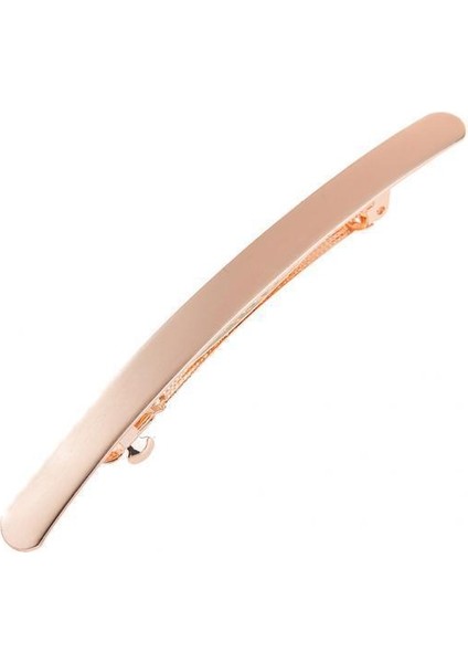 2x Kadın Boş Şerit Fransız Barrette Partisi Gelin Geometrik Saç Klipli Gül Altın (Yurt Dışından)