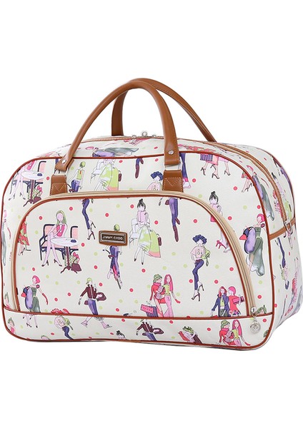 20L Lady Pu Gece Seyahat Hafta Sonu El Bagaj Tote Çanta Su Geçirmez - Bayanlar Ladies Stripes (Yurt Dışından) modelleri