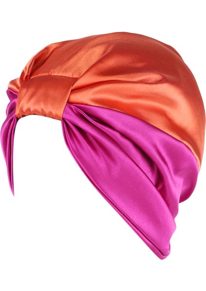 Kadınlar Türban Kanseri Saç Dökülmesi Sargı Şapka Kemoterapisi Yetişkin Müslüman Hijab Turuncu+Pembe (Yurt Dışından) modelleri