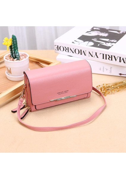 Kadın Bayanlar Moda Küçük Debriyaj Çantası Büyük Kapasiteli Çanta Çanta Omuz Çantası Pembe (Yurt Dışından) fiyatları