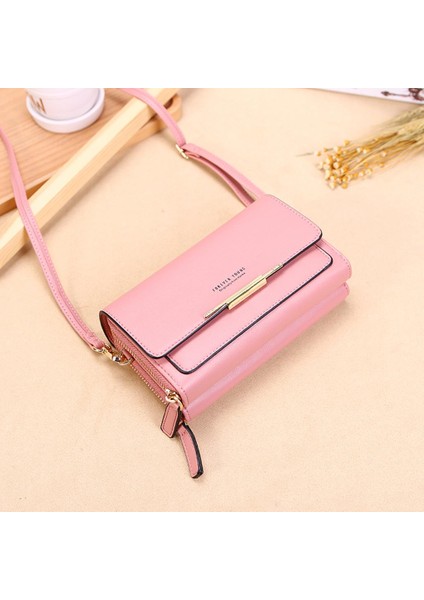 Kadın Bayanlar Moda Küçük Debriyaj Çantası Büyük Kapasiteli Çanta Çanta Omuz Çantası Pembe (Yurt Dışından) modelleri