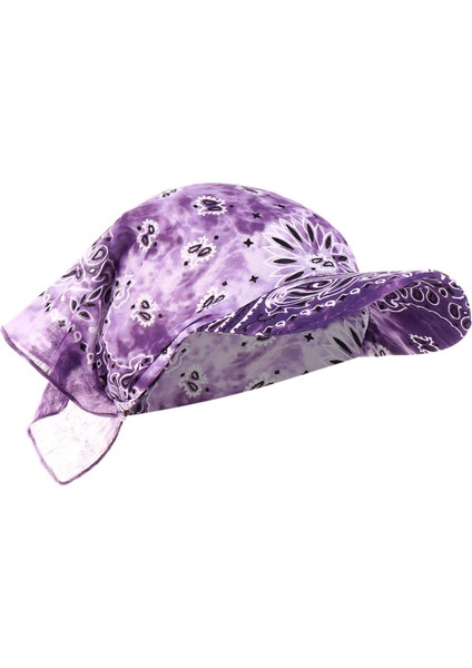 Sun Hooded Balaclava Bandana Kafa Binicilik Bisiklet - Mor (Yurt Dışından)