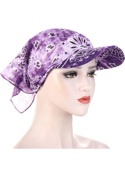 Sun Hooded Balaclava Bandana Kafa Binicilik Bisiklet - Mor (Yurt Dışından) fırsatları