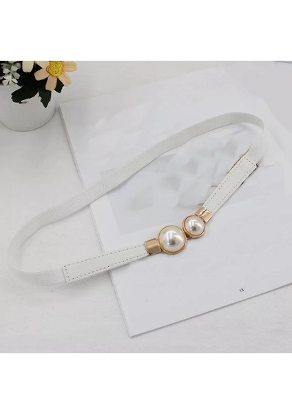 Zarif Inci Kemer Ince Elbise Sıska Yüksek Bel Kemerleri Sargı Bel Bandı Beyaz (Yurt Dışından) modelleri