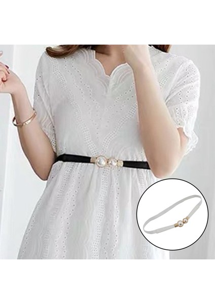 Zarif Inci Kemer Ince Elbise Sıska Yüksek Bel Kemerleri Sargı Bel Bandı Beyaz (Yurt Dışından) fırsatları