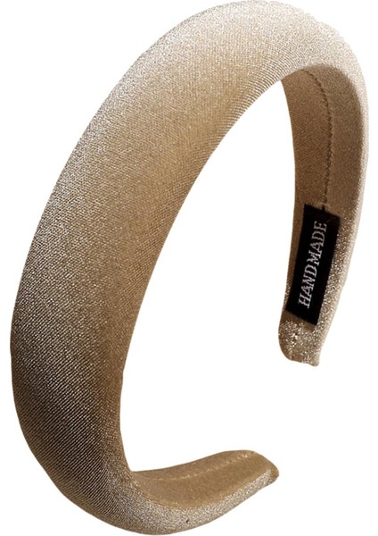 Klasik Yastıklı Kafa Puf Puf Hairbands Vintage Stil Kadınlar Için Saç Bantları Haki (Yurt Dışından)