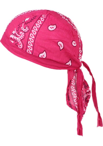 Beanie Kapakları Ter Emici Kafa Bandı Bandana Kafa Sargısı Bisiklet Eğitimi Için Gül Kırmızı (Yurt Dışından)