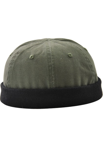 Mens Docker Memless Hat Skullcap Beanie Işçi Denizci Rulo Kuff Kafatası Ordusu Yeşil (Yurt Dışından) fiyatları