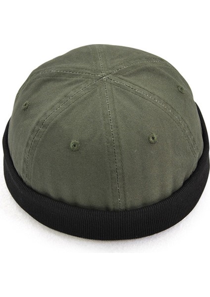 Mens Docker Memless Hat Skullcap Beanie Işçi Denizci Rulo Kuff Kafatası Ordusu Yeşil (Yurt Dışından) fırsatları