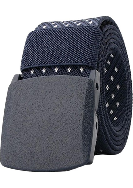 Erkek Moda Naylon Bel Kemeri Kayış Bel Bandı 1.5 "genişlik Koyu Mavi+Beyaz (Yurt Dışından) fiyatları