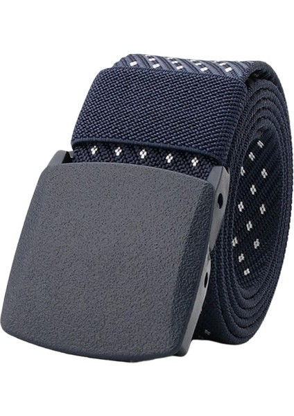Erkek Moda Naylon Bel Kemeri Kayış Bel Bandı 1.5 "genişlik Koyu Mavi+Beyaz (Yurt Dışından) modelleri