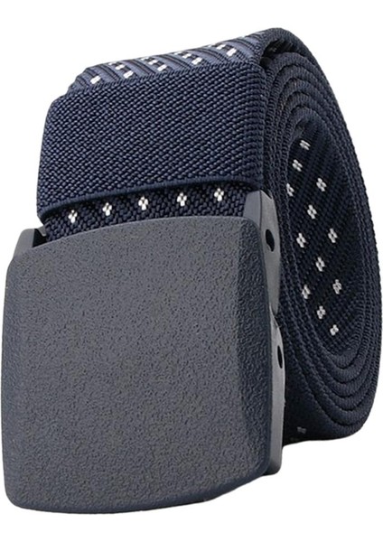 Erkek Moda Naylon Bel Kemeri Kayış Bel Bandı 1.5 "genişlik Koyu Mavi+Beyaz (Yurt Dışından) fırsatları