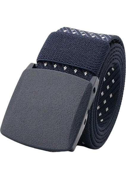 Erkek Moda Naylon Bel Kemeri Kayış Bel Bandı 1.5 "genişlik Koyu Mavi+Beyaz (Yurt Dışından) indirimleri