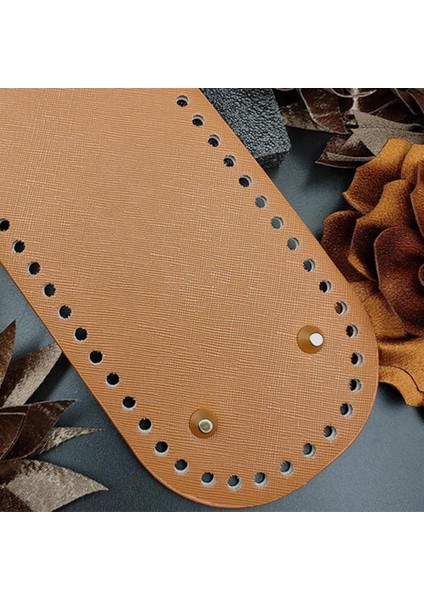 2pcs Dıy Tığ Işi Torbalar Alt Mat Pedi Ekleme Çantası Yapım Parçaları 52 Delik Siyah+Kahverengi (Yurt Dışından) modelleri