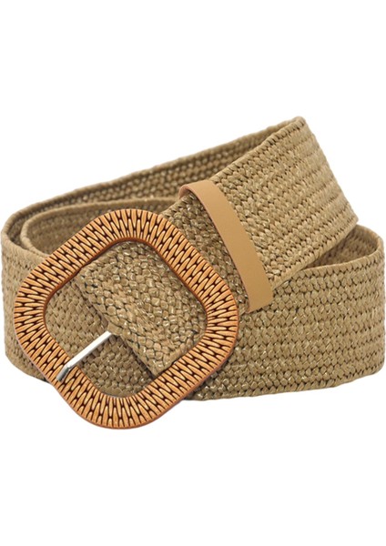 Trendy Bohemian Saman Dokuma Streç Bel Kemeri Elastik Kadın Doğum Günü Hediyesi Haki (Yurt Dışından) fiyatları