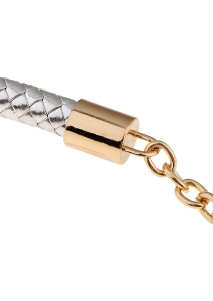 2x 6 Renkler Metal Pu Deri Örgülü Çanta Kayış Zinciri (Yurt Dışından) modelleri